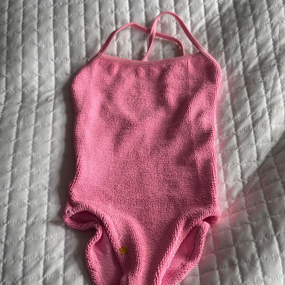 Pink Kids One Piece Swimsuit